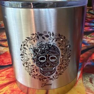 Fiesta Sugar Skull Double-Walled Stainless 12oz Travel Tumbler